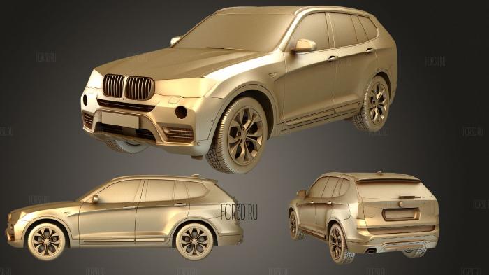 BMW X3 2015 set stl model for CNC